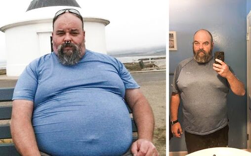 Foto prima e dopo il corso di Keto Probiox, l'esperienza dell'uso di capsule con un Migter di Venezia